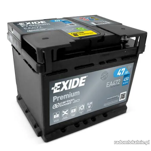 Akumulator 47Ah 450A Exide Premium DARMOWA DOSTAWA I WYMIANA