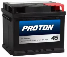 Akumulator 45 Ah 350 A PROTON DARMOWY DOWÓZ I WYMIANA!!! Akumulator 45 Ah 350 A PROTON DARMOWY DOWÓZ I WYMIANA!!!