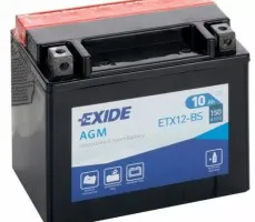 Akumulator10Ah 150A EXIDE ETX12-BS DARMOWY DOWÓZ I WYMIANA Akumulator10Ah 150A EXIDE ETX12-BS DARMOWY DOWÓZ I WYMIANA